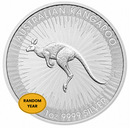 1 oz Australian Silver Kangaroo Coin BU - Random Year