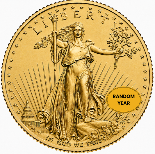 1 oz American Gold Eagle Coin BU - Random Year