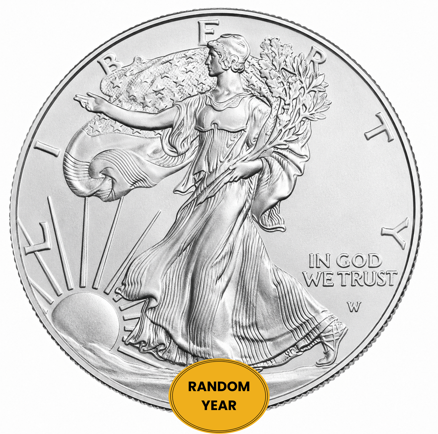 1 oz American Silver Eagle Coin BU - Random Year