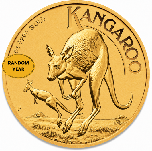 1 oz Australia Gold Kangaroo Coin BU - Random Year