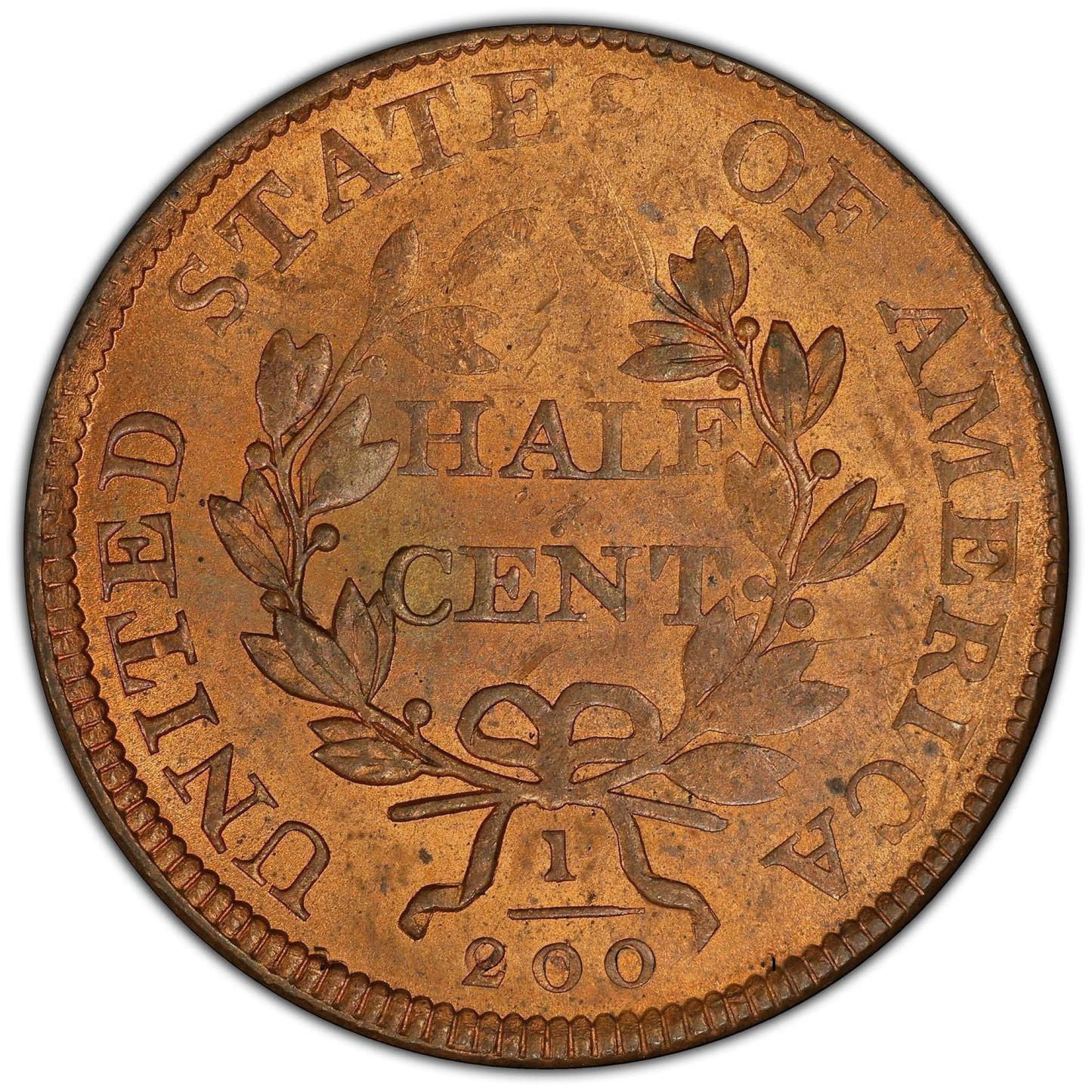 1806 1/2C MS63 RD PCGS CAC