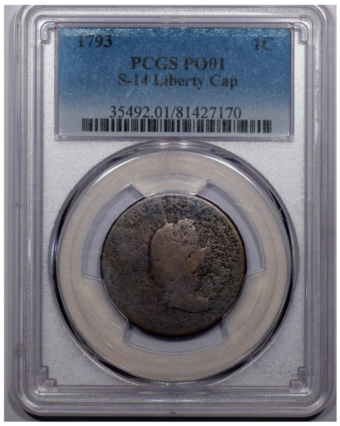 1793 1C Liberty CAP P01 PCGS