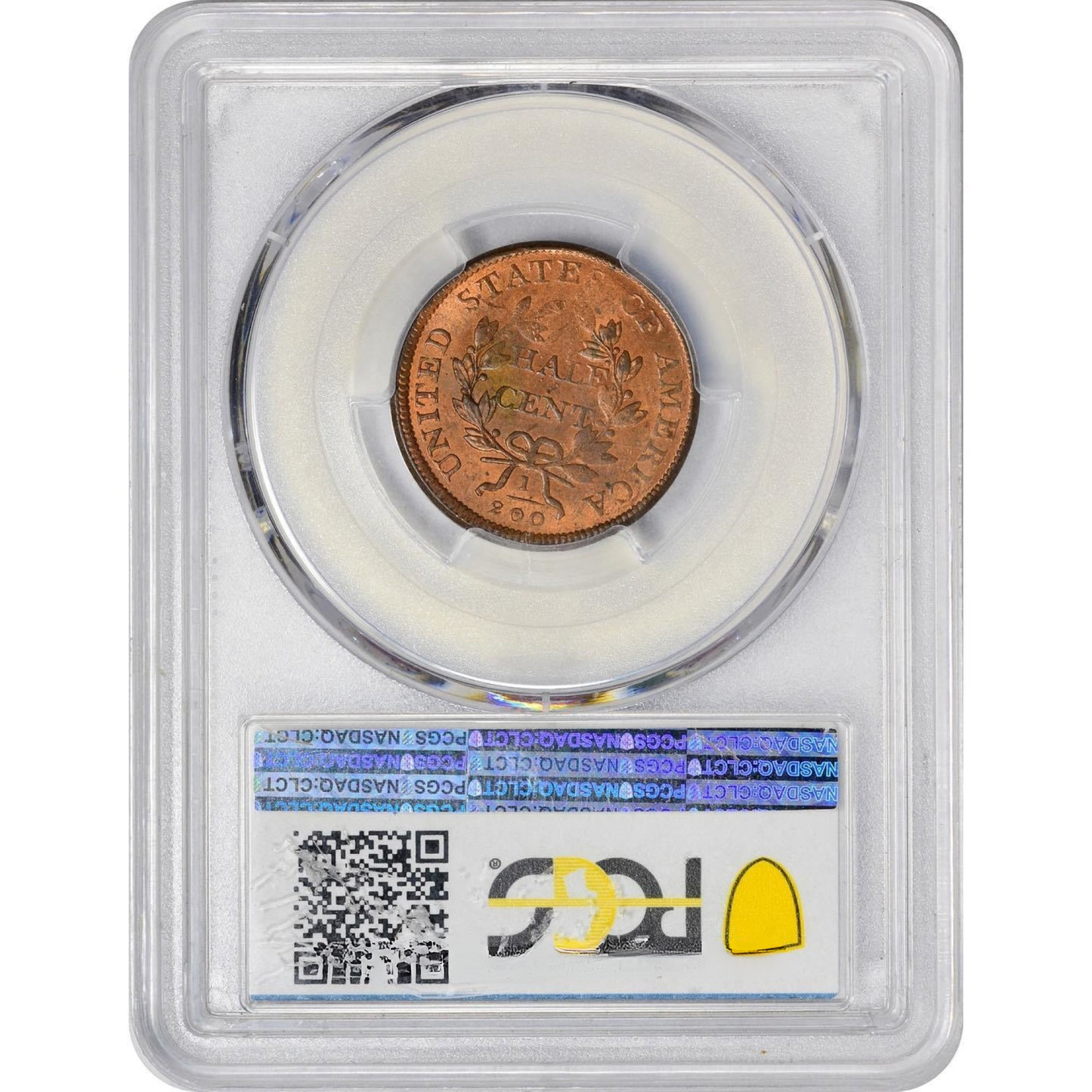 1806 1/2C MS63 RD PCGS CAC