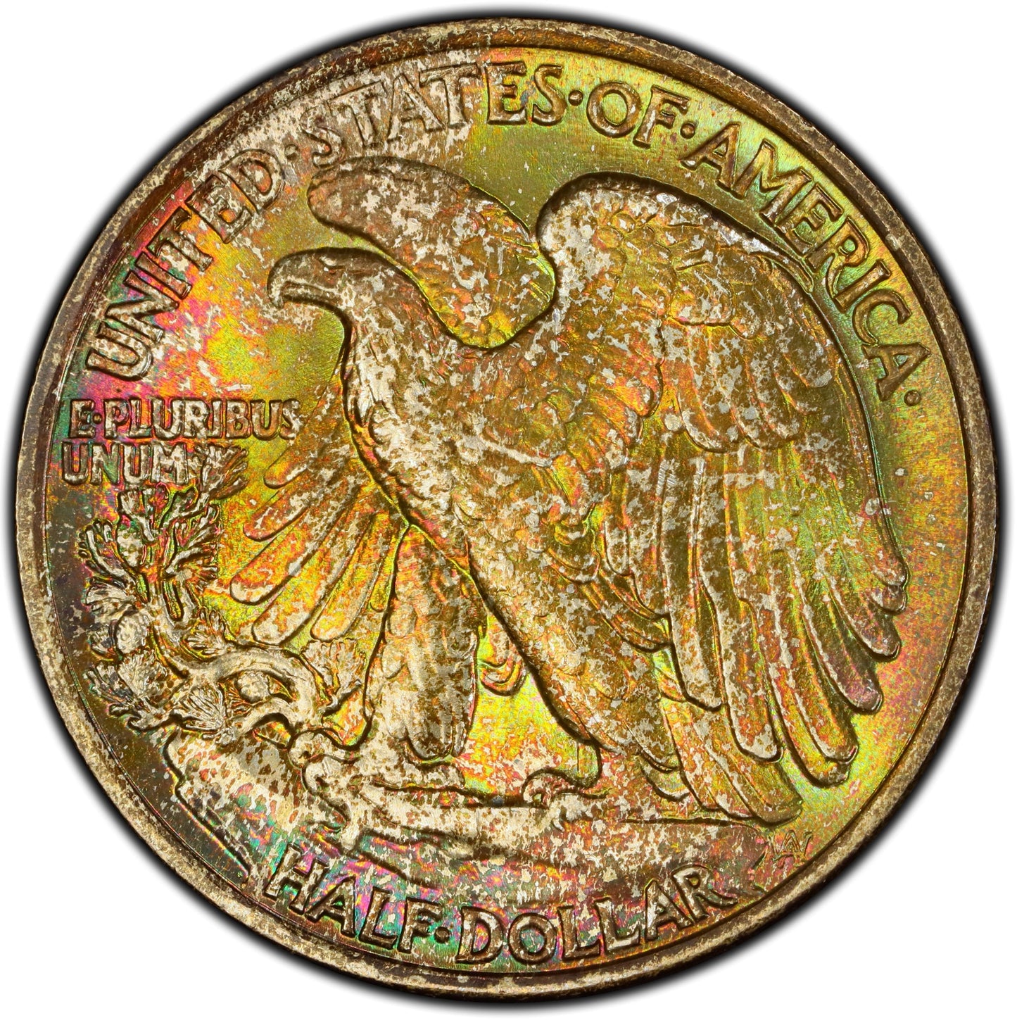 1943 50C Ms67 Pcgs Cac