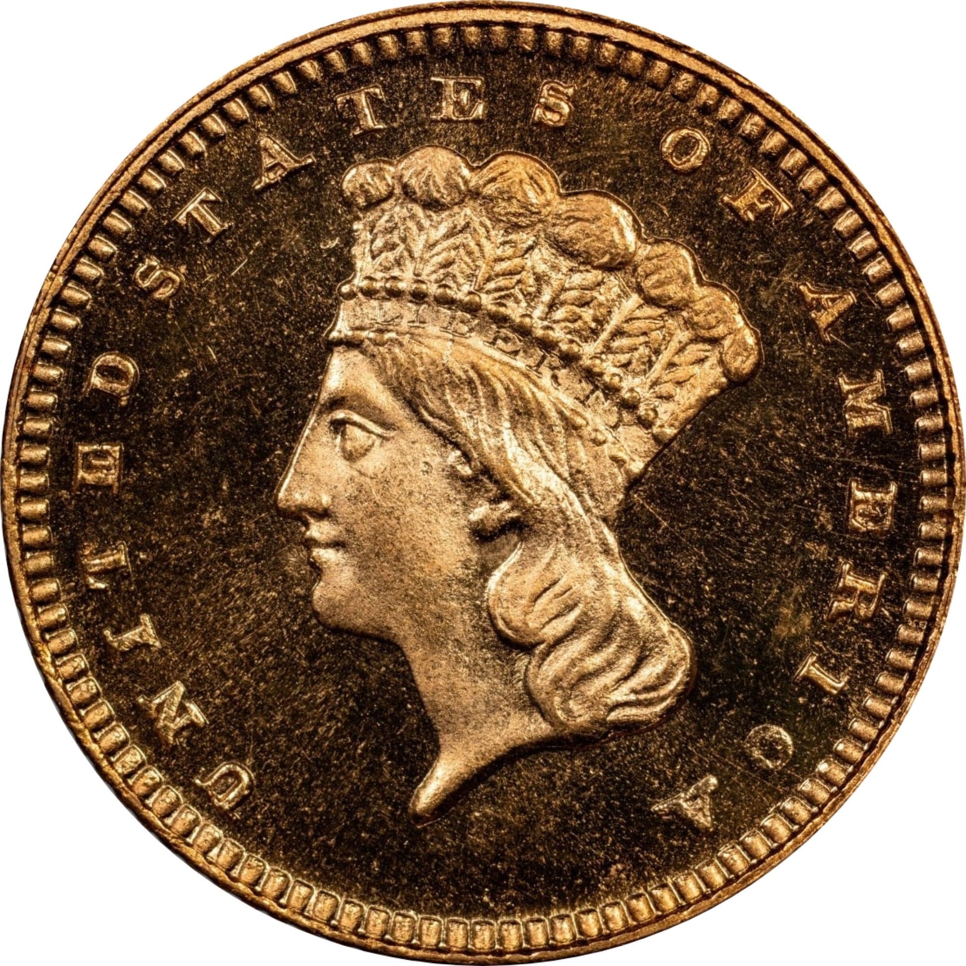 1880 G$1 Pr66 + Cam Cacg $I Gold