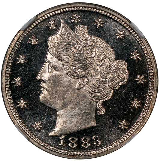 1883 5C NO CENTS PR66+ UCAM NGC