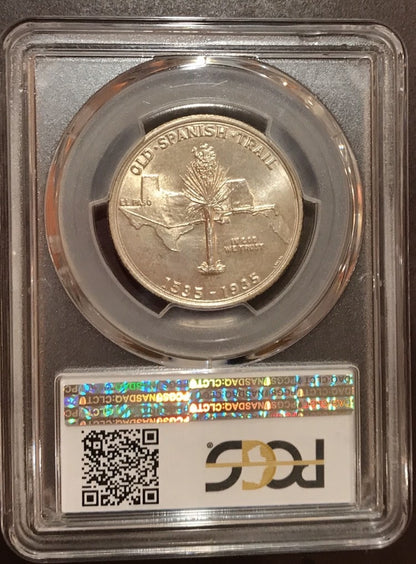 1935 50C SPANISH TRAIL MS67 PCGS