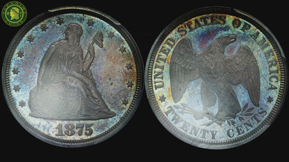 1875 20C PR65 PCGS CAC