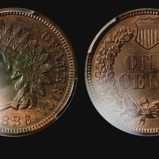 1886 1C VARIETY 1 PR65 RB PCGS EEPS