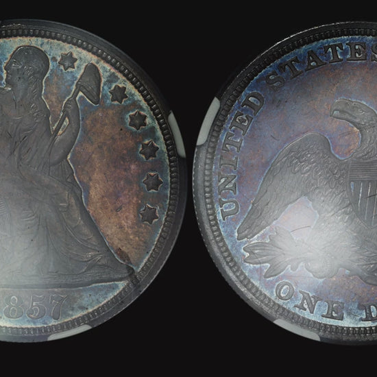 1857 $1 MS64+ NGC CAC VIDEO