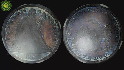 1857 $1 MS64+ NGC CAC VIDEO