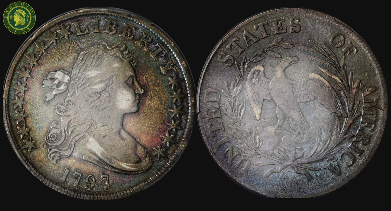 1797 $1 10X6 LG LETTERS VF25 PCGS CAC – Paradime Coins