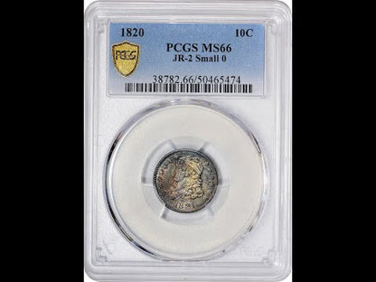 1820 10C JR-2 SMALL 0 MS66 PCGS