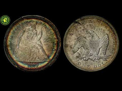 1871 $1 AU53 PCGS