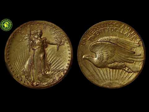 1907 $20 HIGH RELIEF WIRE EDGE AU58 CACG VIDEO