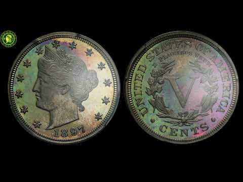 1897 5C PR65 PCGS CAC VIDEO