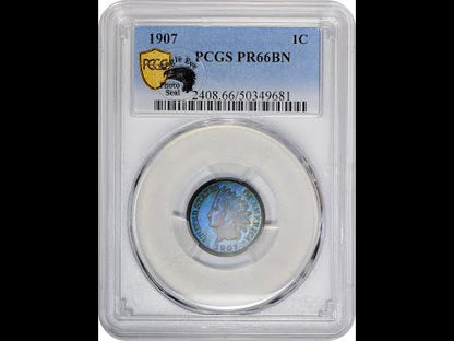 1907 1C PR66 BN EEPS PCGS