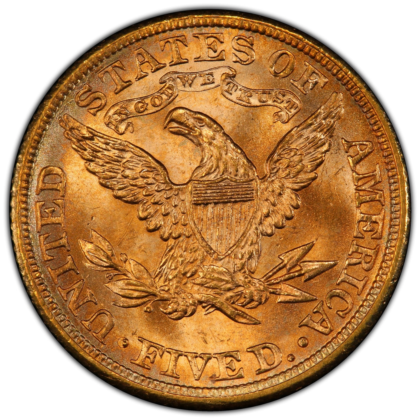 1881 $5 Ms66 Pcgs Cac