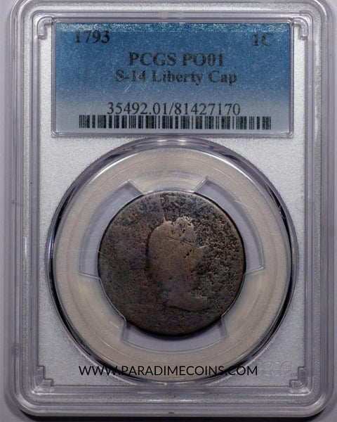 1793 1C Liberty CAP P01 PCGS - Paradime Coins | PCGS NGC CACG CAC Rare US Numismatic Coins For Sale