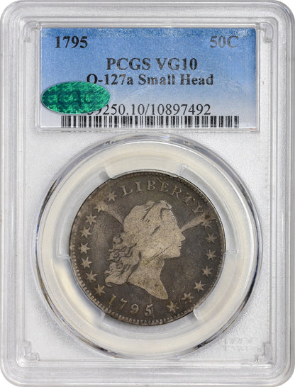 1795 50C O-127a R.6 SMALL HEAD VG10 PCGS CAC - Paradime Coins | PCGS NGC CACG CAC Rare US Numismatic Coins For Sale