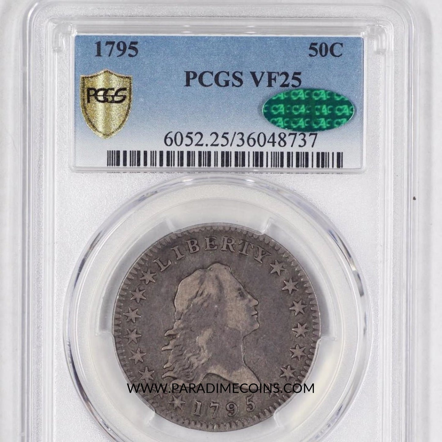 1795 50C VF25 PCGS CAC - Paradime Coins | PCGS NGC CACG CAC Rare US Numismatic Coins For Sale
