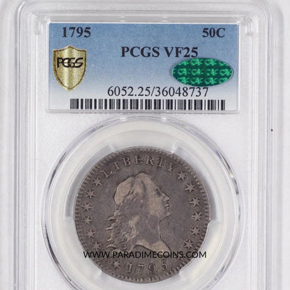 1795 50C VF25 PCGS CAC - Paradime Coins | PCGS NGC CACG CAC Rare US Numismatic Coins For Sale