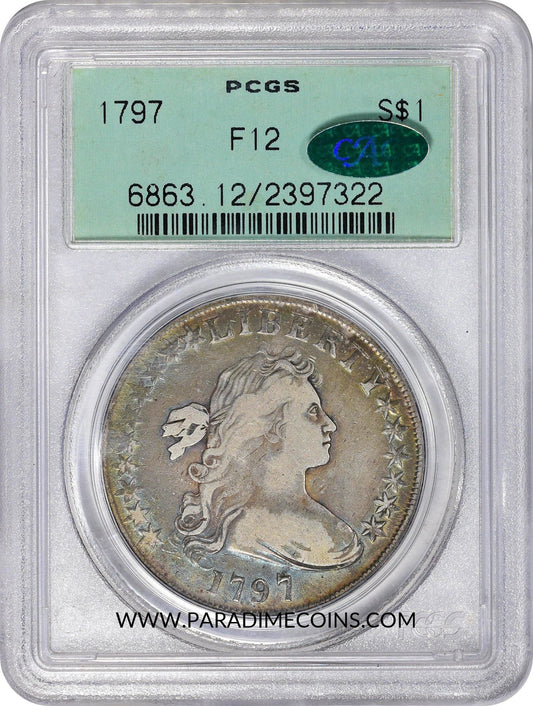 1797 $1 F12 10X6 OGH PCGS CAC - Paradime Coins | PCGS NGC CACG CAC Rare US Numismatic Coins For Sale