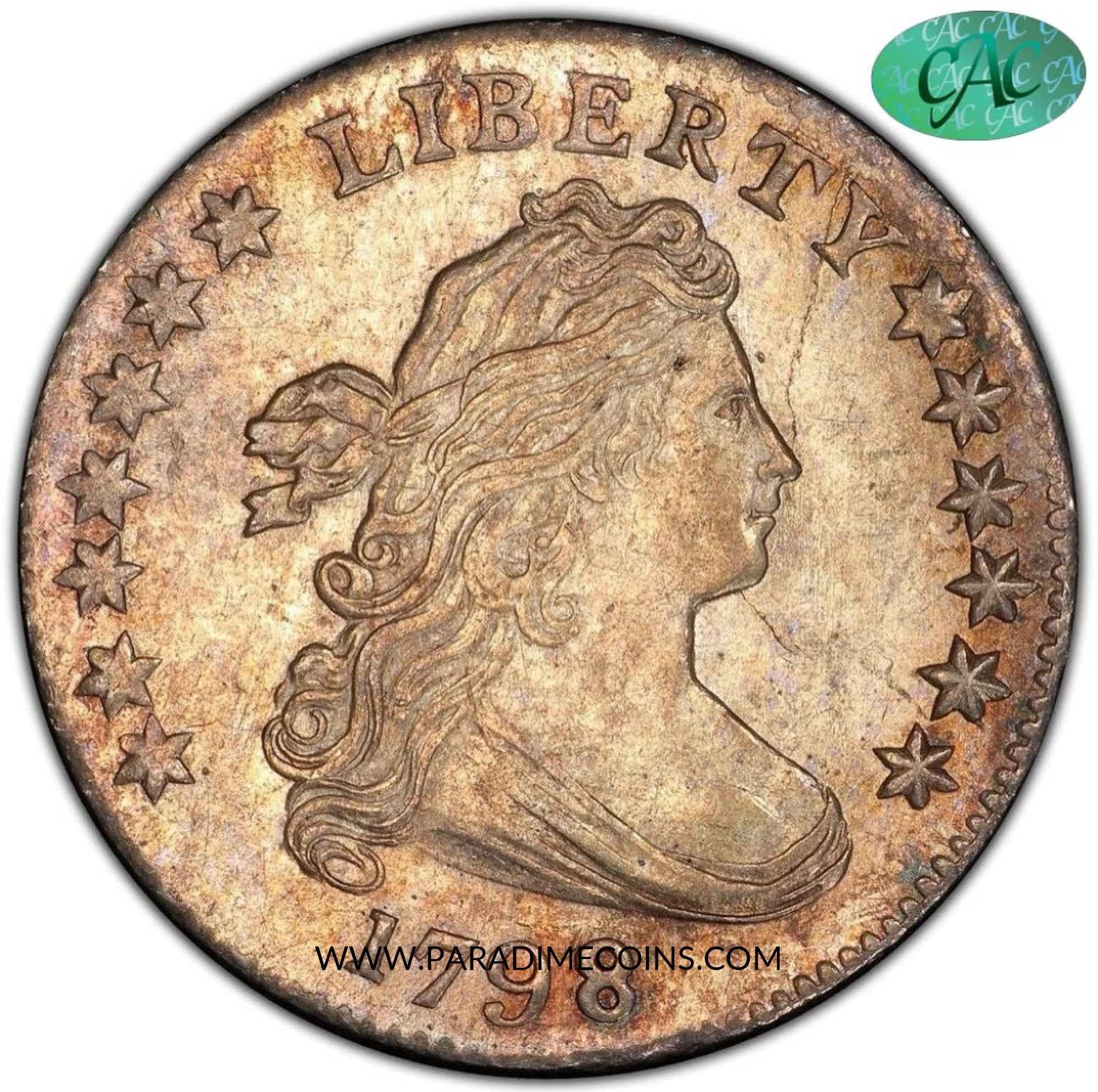 1798 LARGE 10C MS64 PCGS CAC - Paradime Coins | PCGS NGC CACG CAC Rare US Numismatic Coins For Sale