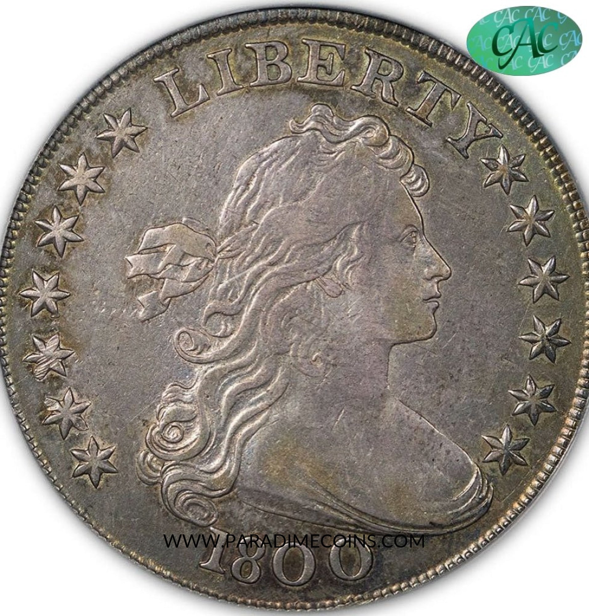 1800 $1 XF40 AMERICAI PCGS CAC - Paradime Coins US Coins For Sale