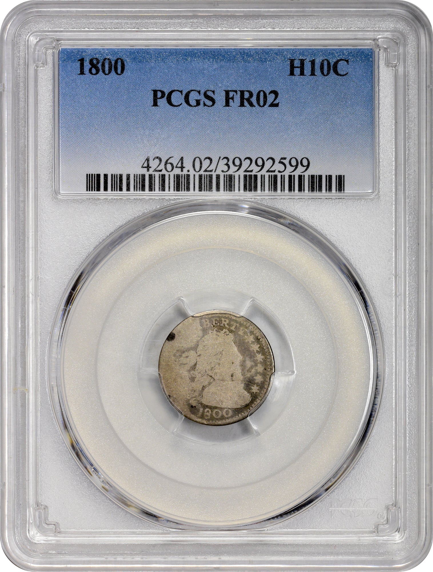 1800 H10C FR02 PCGS - Paradime Coins | PCGS NGC CACG CAC Rare US Numismatic Coins For Sale