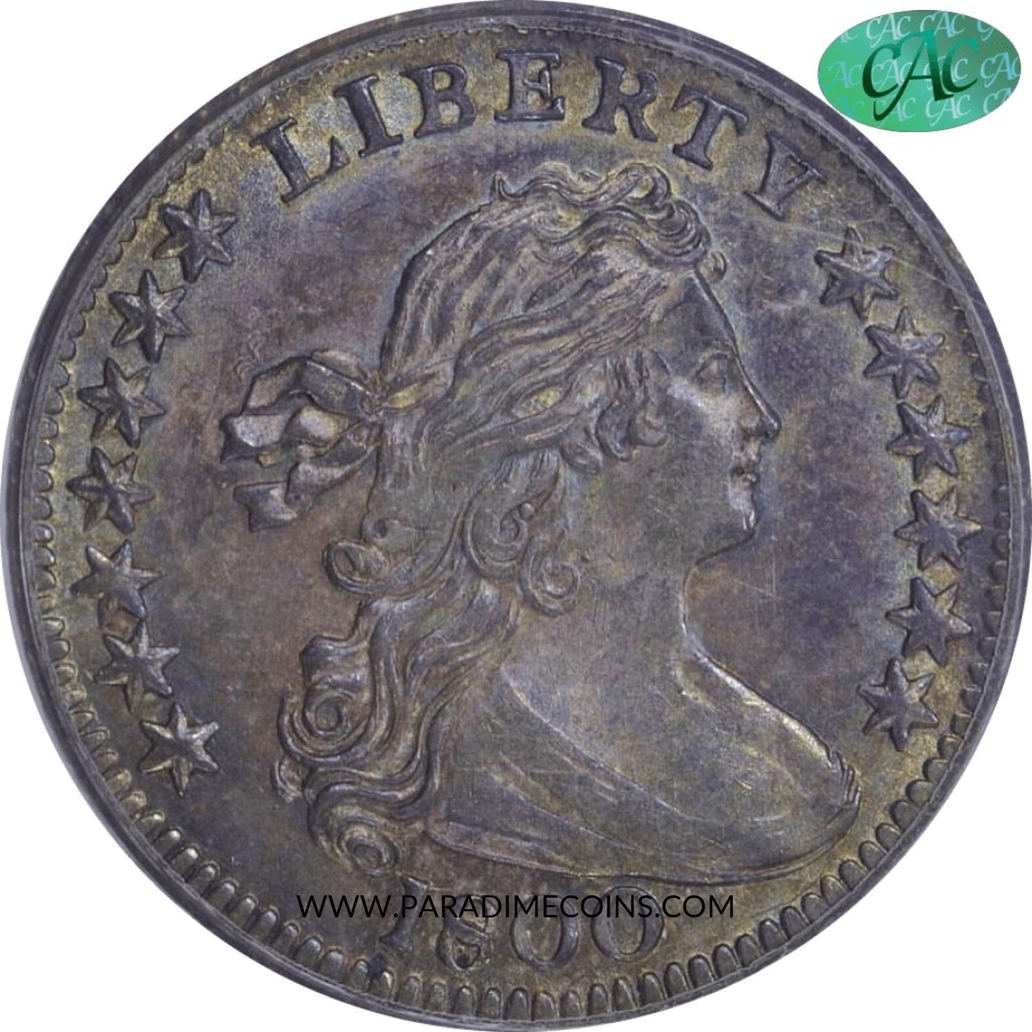 1800 H10C LIBEKTY MS65 OGH PCGS CAC - Paradime Coins | PCGS NGC CACG CAC Rare US Numismatic Coins For Sale