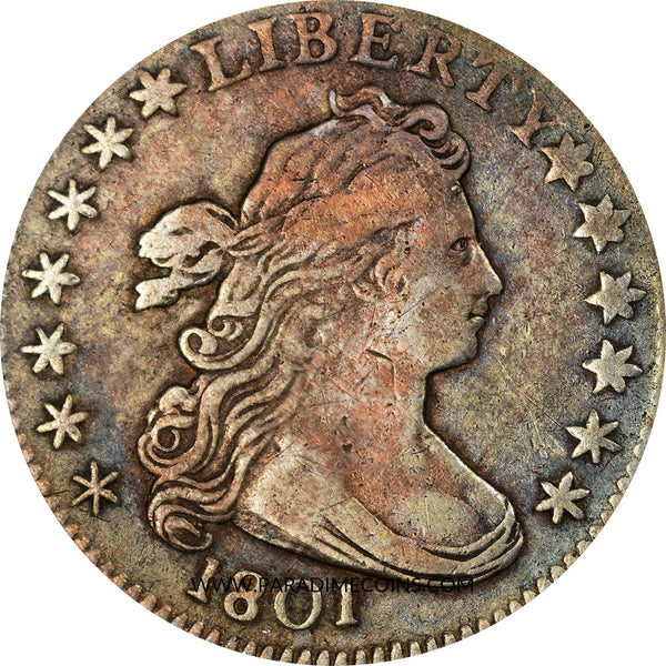 1801 10C VF30 PCGS - Paradime Coins | PCGS NGC CACG CAC Rare US Numismatic Coins For Sale