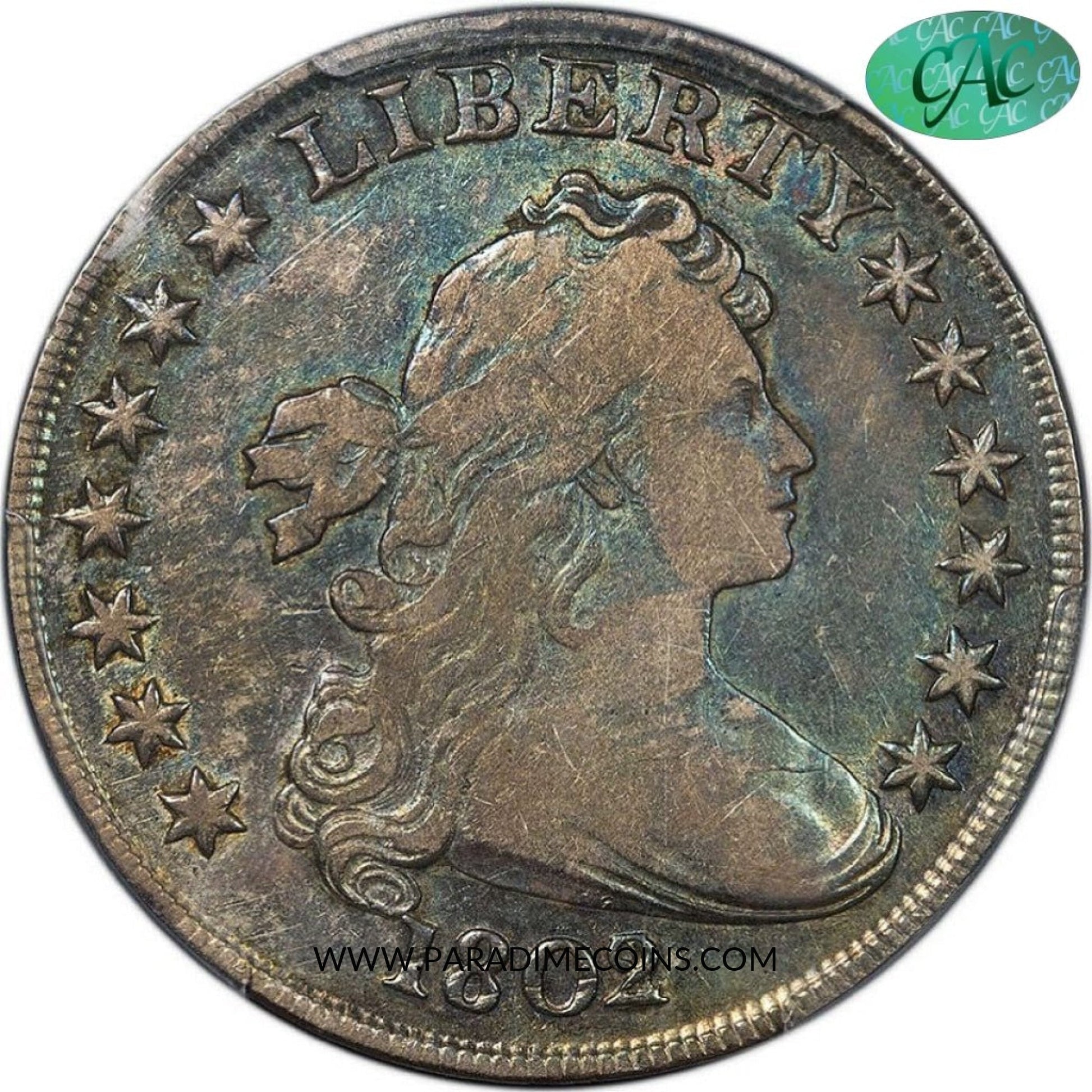 1802/1 $1 VF20 PCGS CAC - Paradime Coins | PCGS NGC CACG CAC Rare US Numismatic Coins For Sale