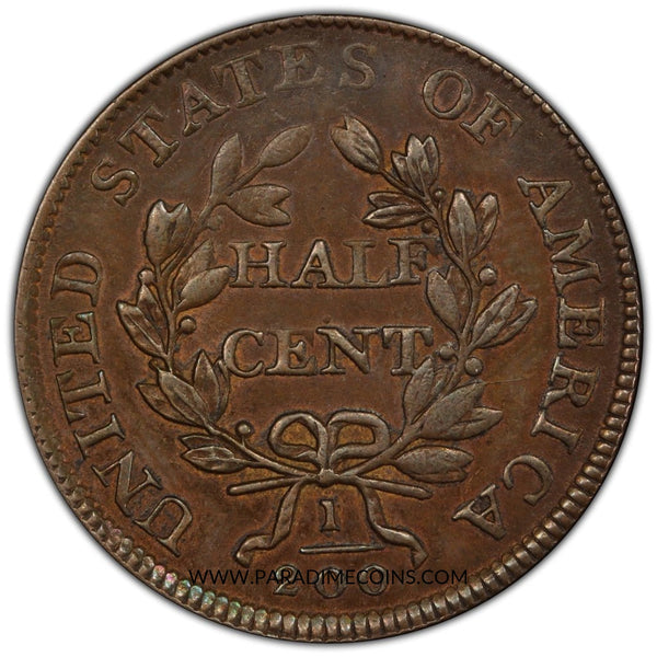 1806 1/2C LARGE 6 STEMS AU58 PCGS CAC - Paradime Coins | PCGS NGC CACG CAC Rare US Numismatic Coins For Sale