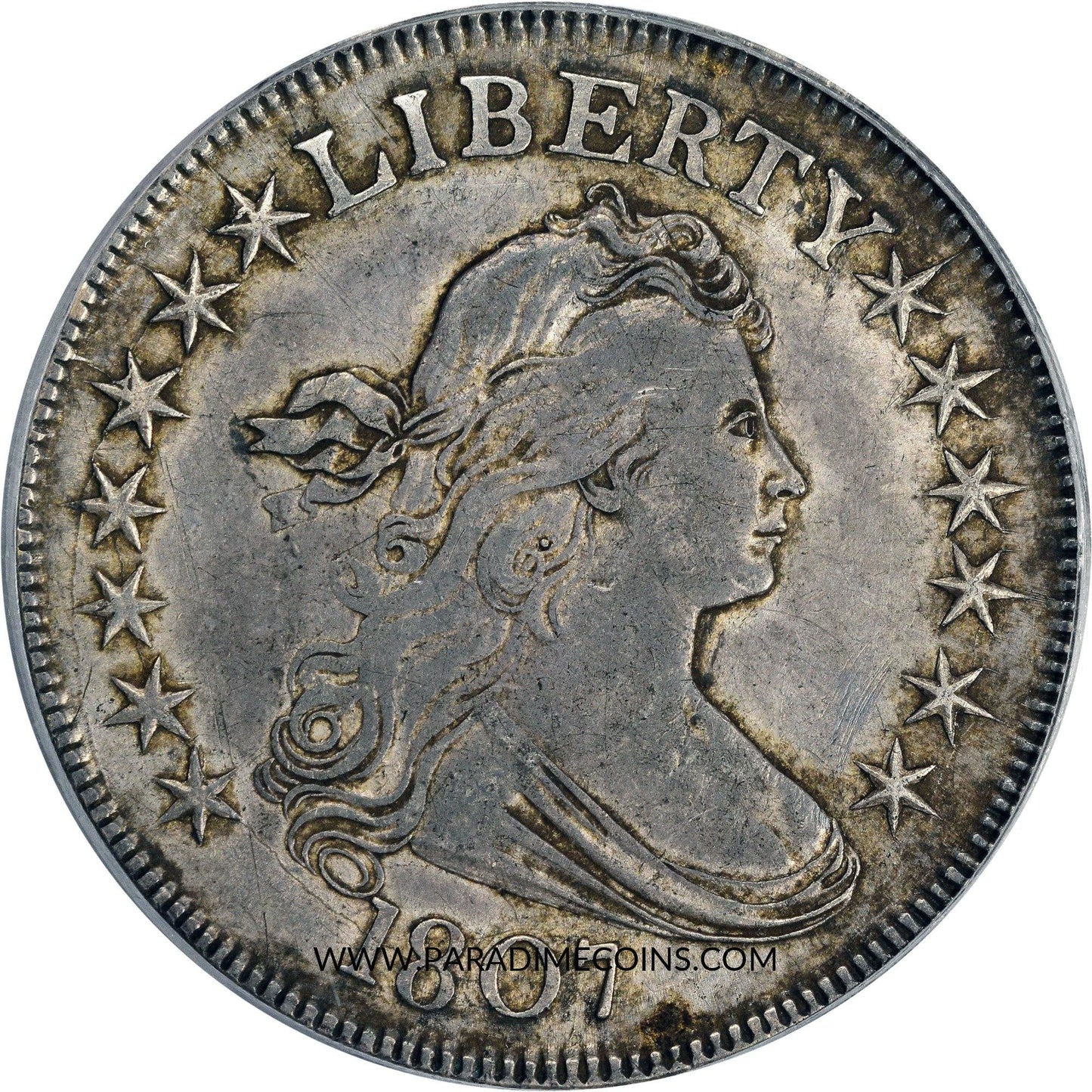 1807 50C Draped XF45 PCGS CAC - Paradime Coins | PCGS NGC CACG CAC Rare US Numismatic Coins For Sale