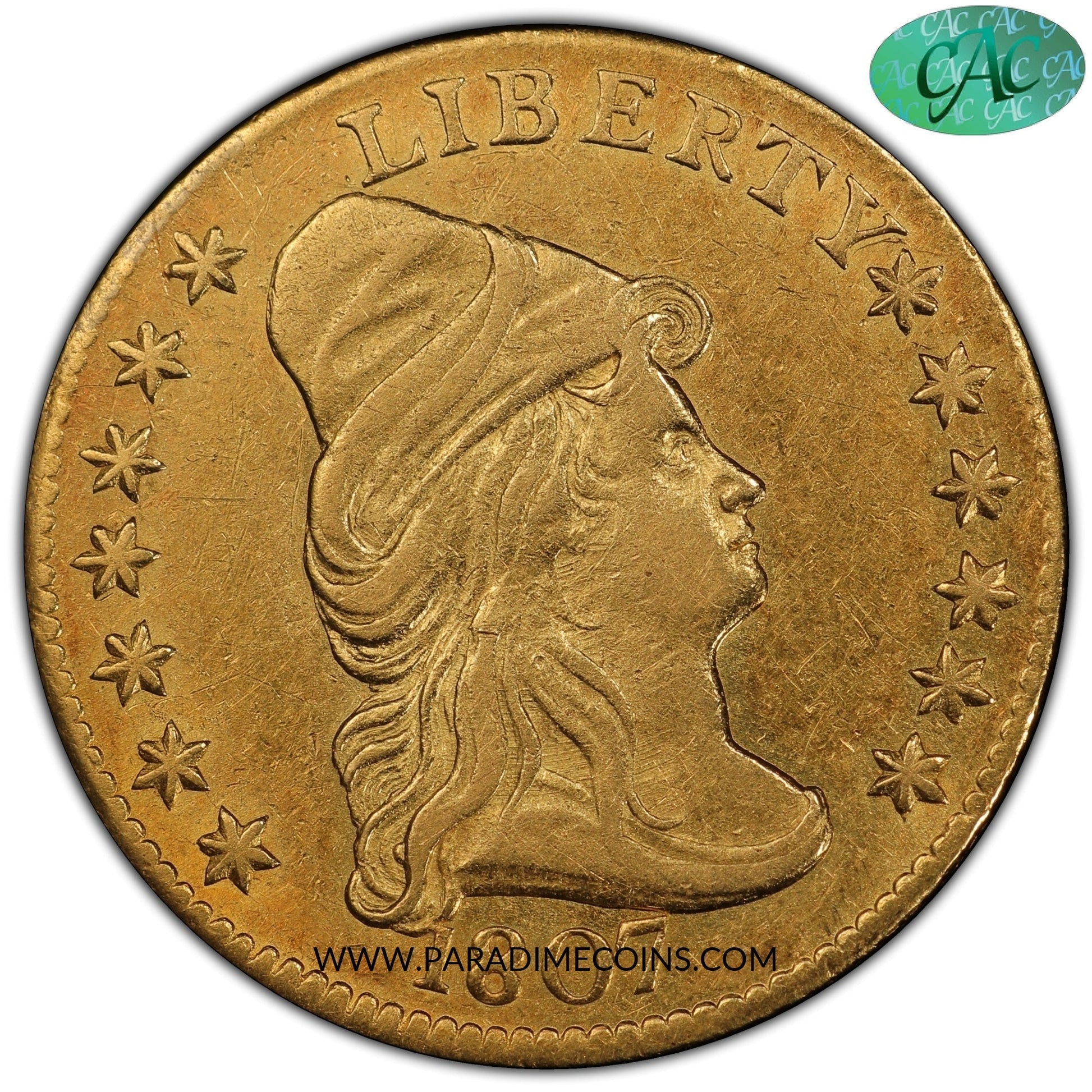 1807 $2.5 AU53 PCGS CAC - Paradime Coins | PCGS NGC CACG CAC Rare US Numismatic Coins For Sale