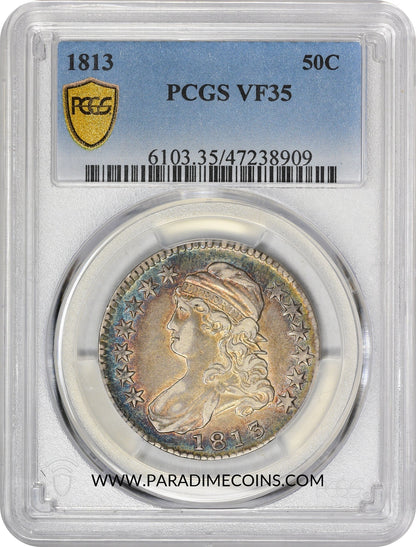 1813 50C VF35 PCGS - Paradime Coins | PCGS NGC CACG CAC Rare US Numismatic Coins For Sale