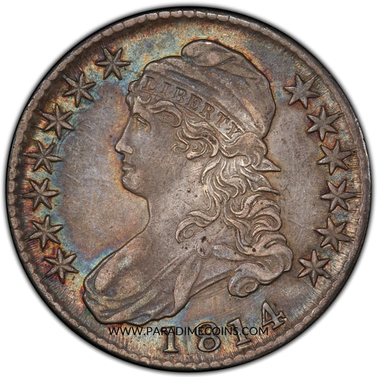 1814 50C AU50 PCGS - Paradime Coins | PCGS NGC CACG CAC Rare US Numismatic Coins For Sale