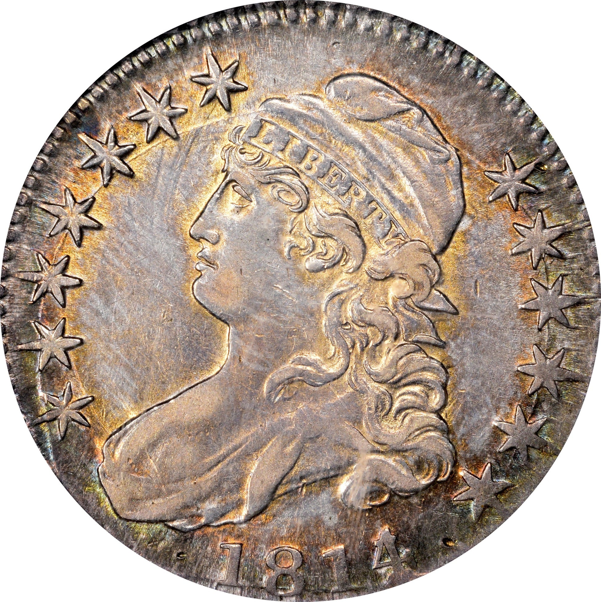 1814/3 50C XF45 PCGS GOLD CAC - Paradime Coins | PCGS NGC CACG CAC Rare US Numismatic Coins For Sale