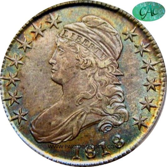 1818 50C AU55 PCGS CAC - Paradime Coins | PCGS NGC CACG CAC Rare US Numismatic Coins For Sale