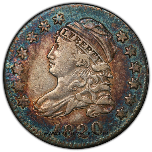 1820 10C STATESOF VF30 PCGS - Paradime Coins | PCGS NGC CACG CAC Rare US Numismatic Coins For Sale