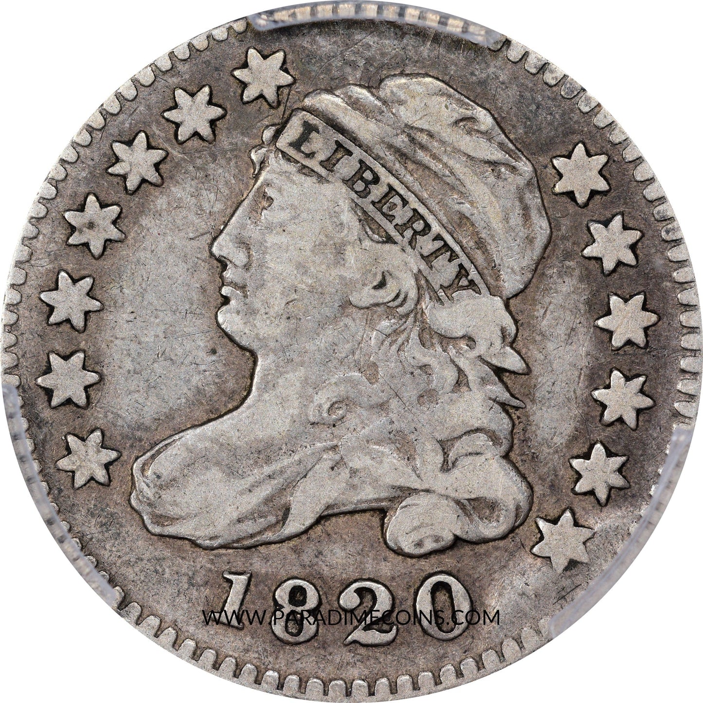 1820 10C LARGE 0 VF20 PCGS CAC - Paradime Coins | PCGS NGC CACG CAC Rare US Numismatic Coins For Sale