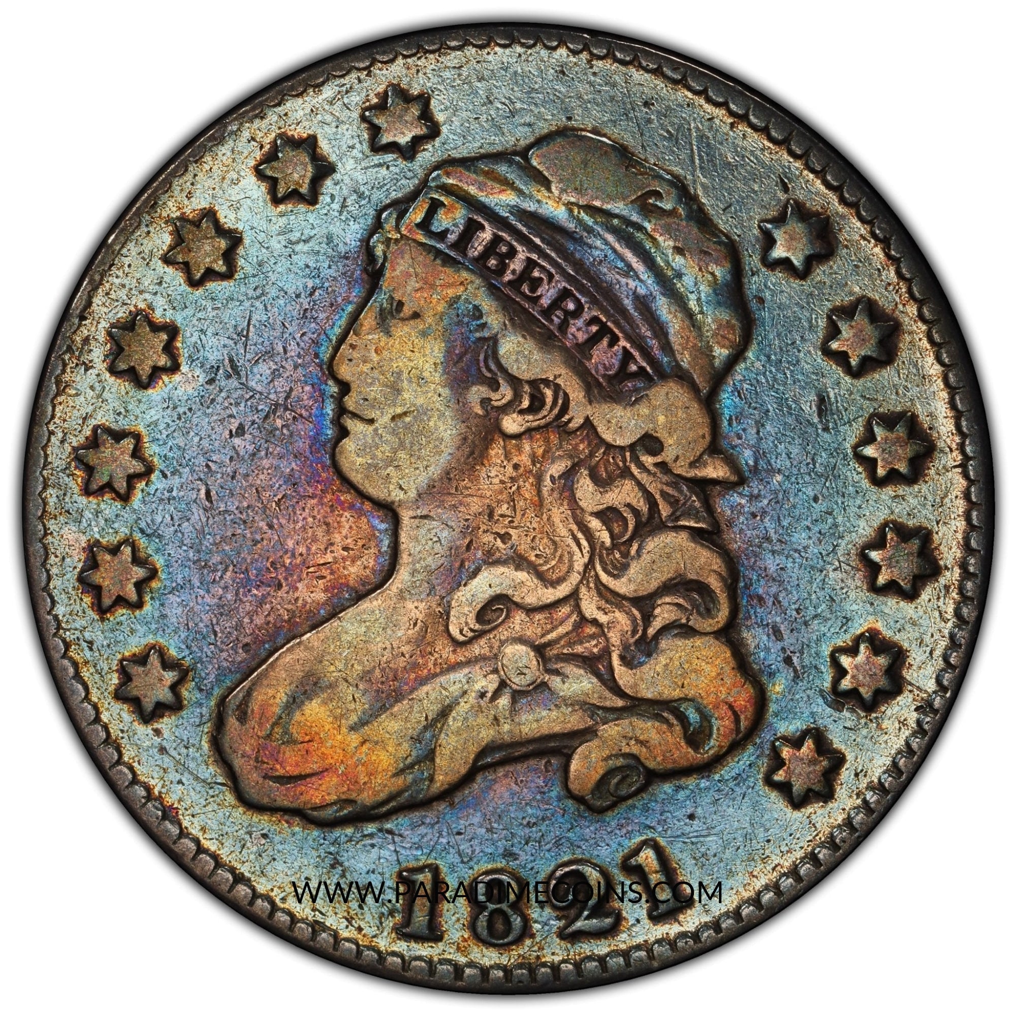 1821 25C VF20 PCGS - Paradime Coins US Coins For Sale