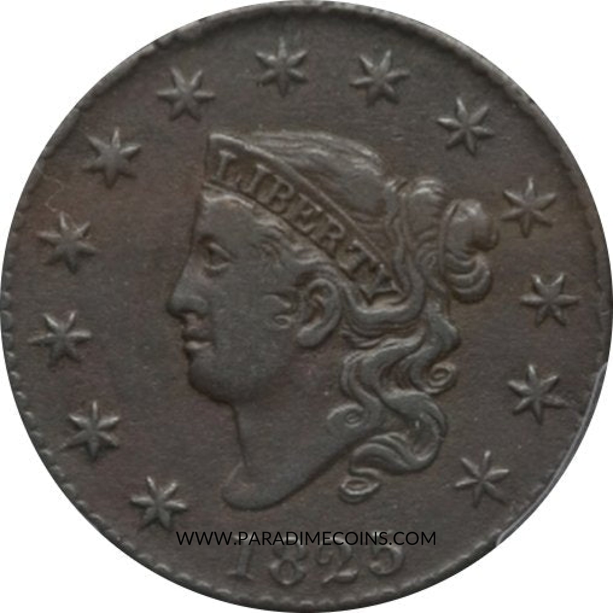 1825 1C VF25 PCGS - Paradime Coins | PCGS NGC CACG CAC Rare US Numismatic Coins For Sale