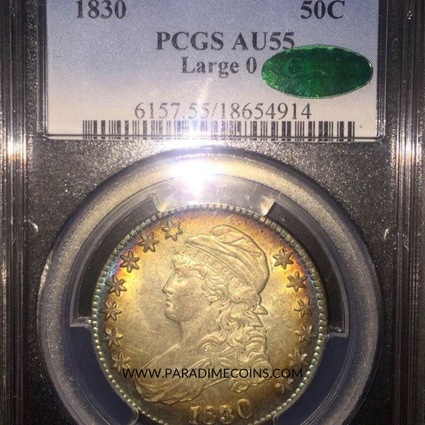 1830 50C AU55 PCGS CAC - Paradime Coins | PCGS NGC CACG CAC Rare US Numismatic Coins For Sale