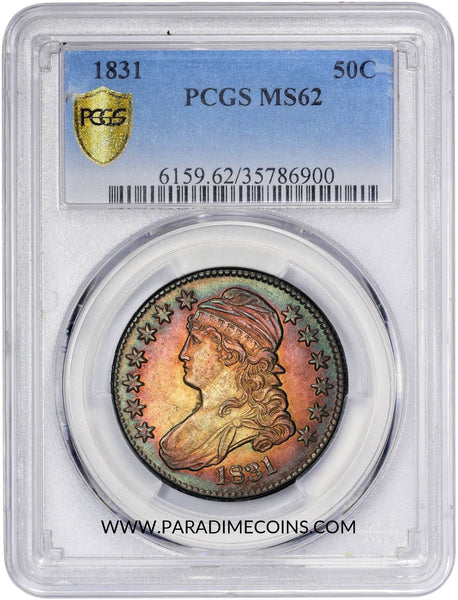 1831 50C MS62 PCGS - Paradime Coins | PCGS NGC CACG CAC Rare US Numismatic Coins For Sale