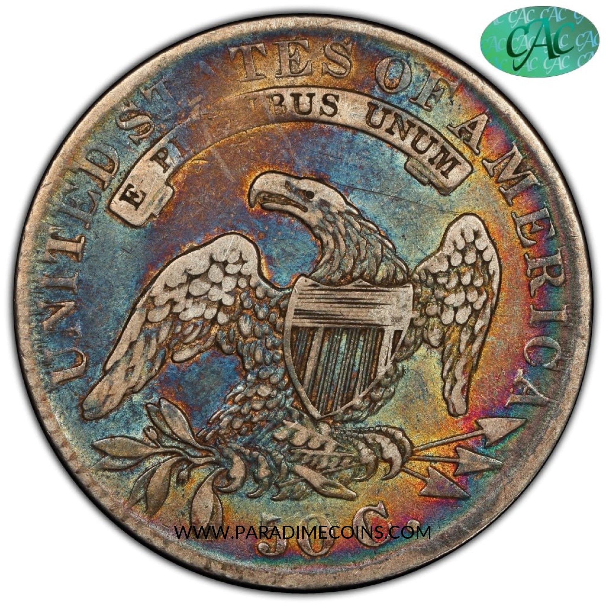 1832 50C SM LT VF30 PCGS CAC - Paradime Coins | PCGS NGC CACG CAC Rare US Numismatic Coins For Sale