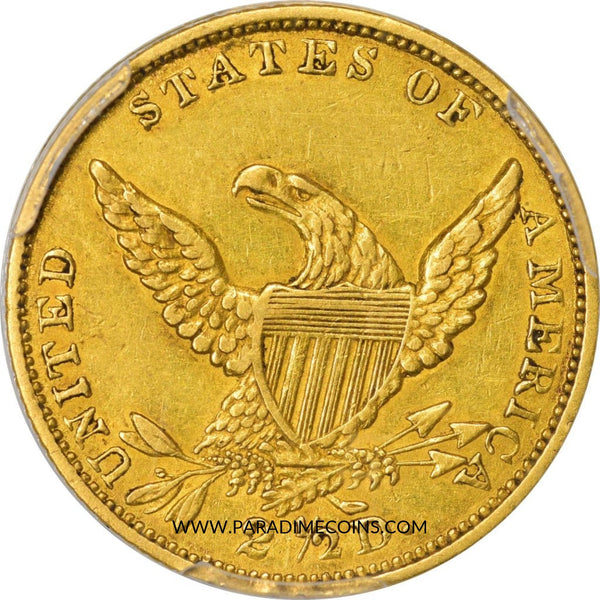 1834 $2.5 AU55 PCGS CAC - Paradime Coins | PCGS NGC CACG CAC Rare US Numismatic Coins For Sale