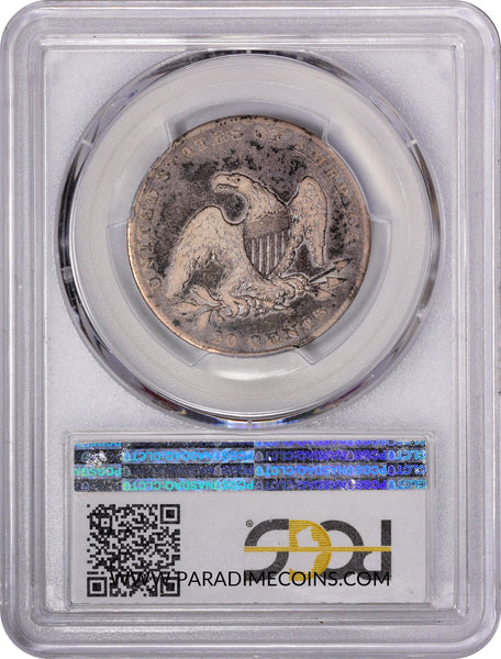 1836 50C REEDED EDGE VF20 PCGS CAC - Paradime Coins US Coins For Sale