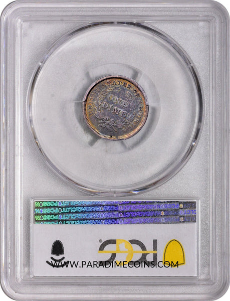 1837 10C NO STARS SMALL DATE AU55 PCGS CAC - Paradime Coins | PCGS NGC CACG CAC Rare US Numismatic Coins For Sale
